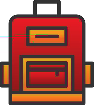 Backpack Vector Icon Design