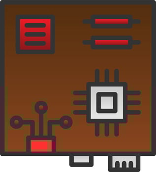Motherboard Vector Icon Design