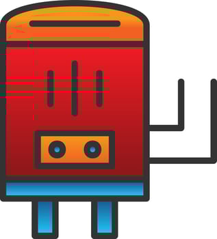 Water Boiler Vector Icon Design