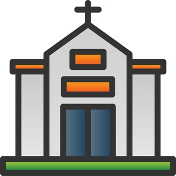 Church Vector Icon Design