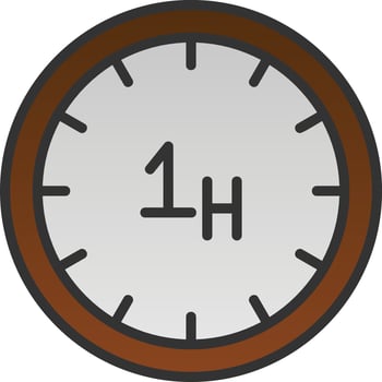 Hour Vector Icon Design