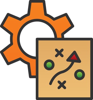 Strategy Vector Icon Design