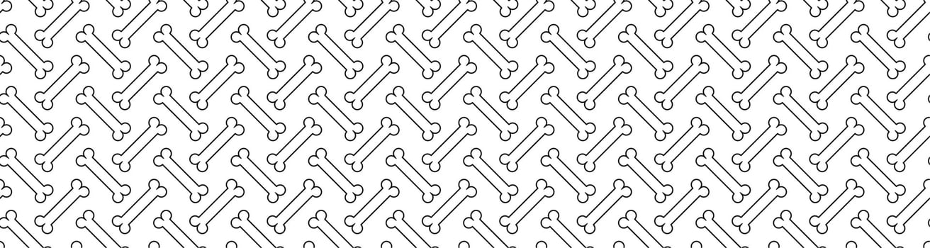 hand drawn bones seamless pattern vector