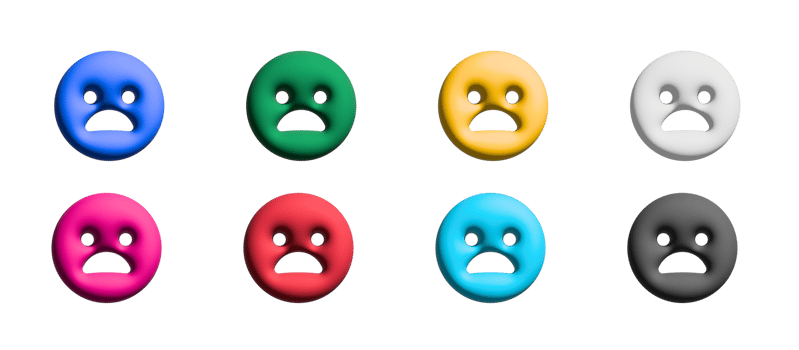 sad icon set, colorful symbols graphic elements png