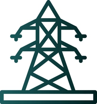 Electric Pole Vector Icon Design