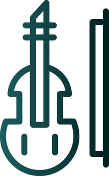 Violin Vector Icon Design