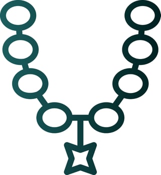 Necklace Vector Icon Design
