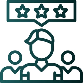 Leadership Vector Icon Design