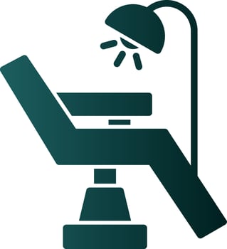 Dentist Chair Vector Icon Design