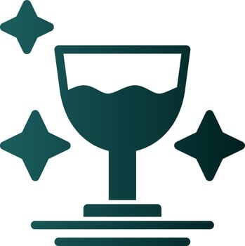 WIne Glass Vector Icon Design