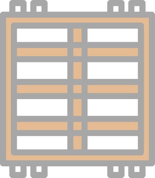 Roof Rack Vector Icon Design