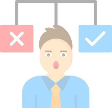 Decision Vector Icon Design