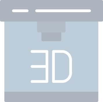 3d Printer Vector Icon Design