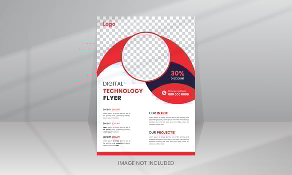 Creative Technology Flyer template vector