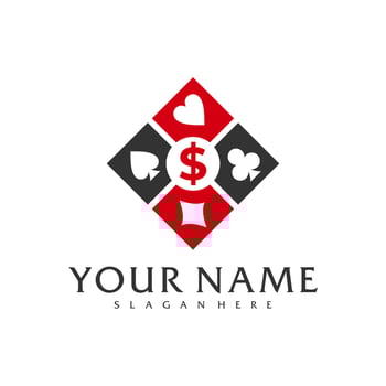 Money Poker logo vector template, Creative Poker logo design concepts