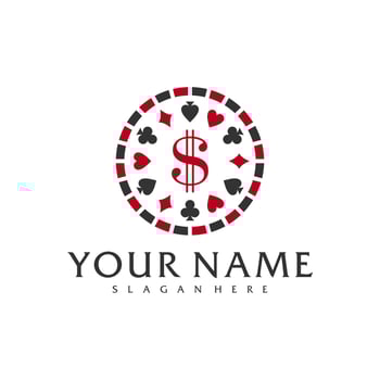 Money Poker logo vector template, Creative Poker logo design concepts