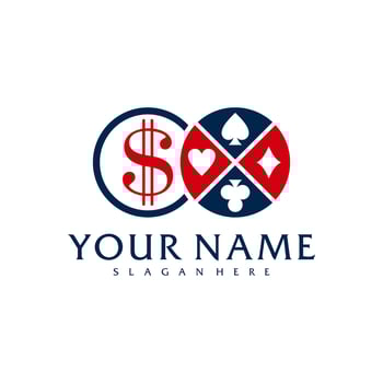 Money Poker logo vector template, Creative Poker logo design concepts