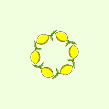 element lemons logo design vector