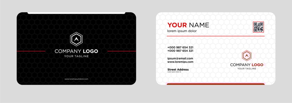 Modern business card design template vector