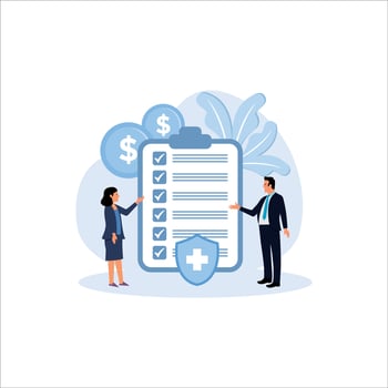 overtime, medical insurance, vacation and retirement benefits. vector