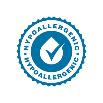 Hypoallergenic green icon vector