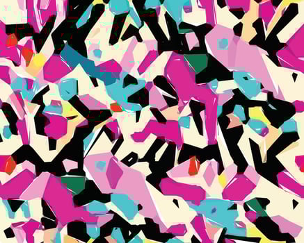Colorful camouflage safari pattern. Illustration for wallpaper, fabrics, wrappers, postcards, greeting cards, wedding invitations, banners, web. vector