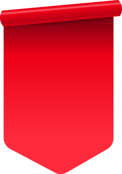 Red paper tag label isolated background png
