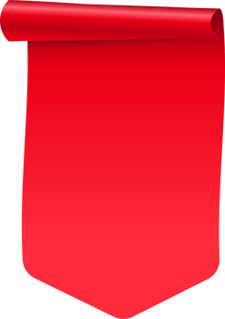 Red paper tag label isolated background png
