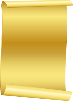 Gold ribbon banner tag label design, isolated background png