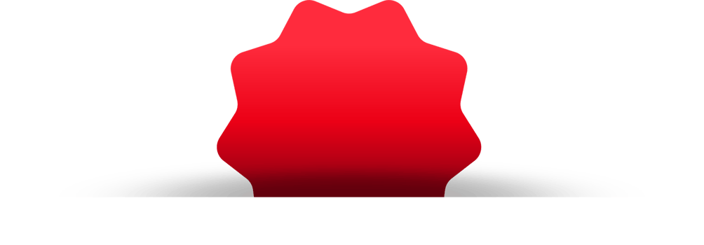 Red paper tag label ripped torn cut edges isolated background png