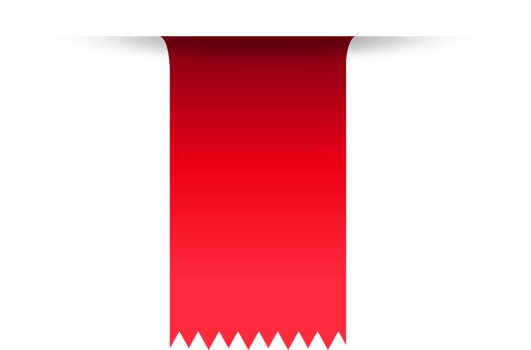 Red paper tag label ripped torn cut edges isolated background png