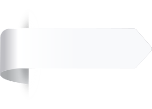 White paper tag label ripped torn cut edges isolated background png