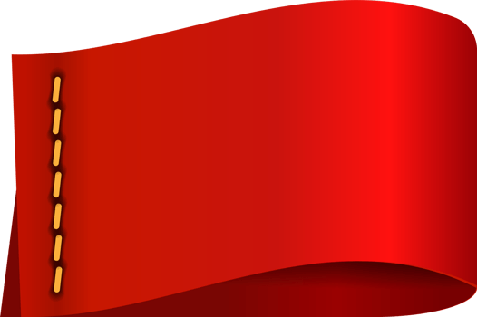 Red paper tag label ripped torn cut edges isolated background png