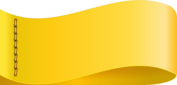 Yellow paper tag label ripped torn cut edges isolated background png