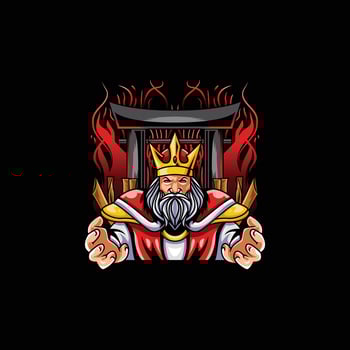 THE KING OF ROMAN ARTWORK VECTOR CAN BE USED FOR A T-SHIRT, OR A GAMER ESPORT LOGO.
