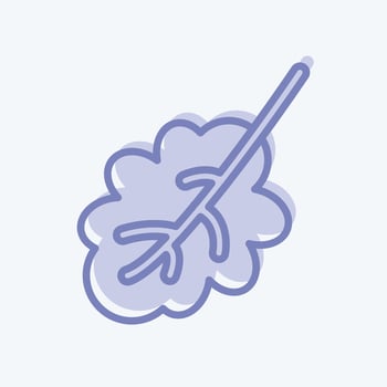 Icon Oak Leaf. related to Flora symbol. two tone style. simple illustration. plant. Oak. leaf. rose vector