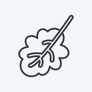 Icon Oak Leaf. related to Flora symbol. line style. simple illustration. plant. Oak. leaf. rose vector
