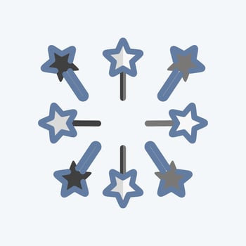 Icon Firework. related to Stars symbol. doodle style. simple design editable. simple illustration. simple vector icons