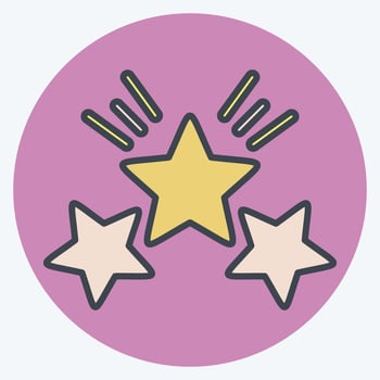Icon Award Star 2. related to Stars symbol. color mate style. simple design editable. simple illustration. simple vector icons