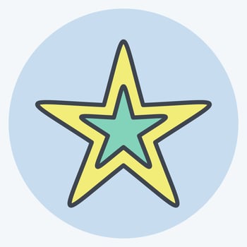 Icon Star. related to Stars symbol. color mate style. simple design editable. simple illustration. simple vector icons