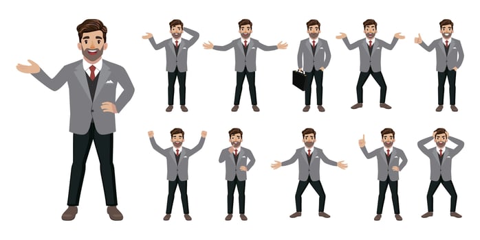 Flat set - people with different emotion vector