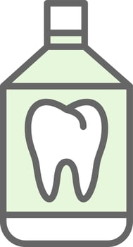 Mouthwash Vector Icon Design