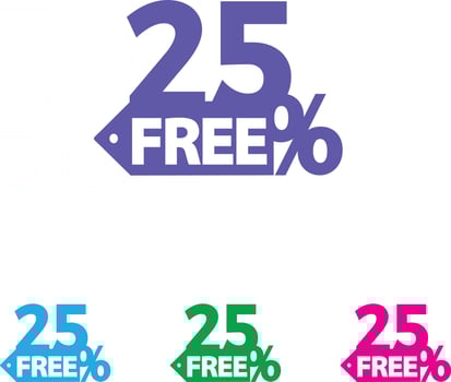 Christmas day discount sale vector . Vector 15 percent Sale icon. Discount price off and sales design template. Shopping and low price symbols. 15 percent free sale.