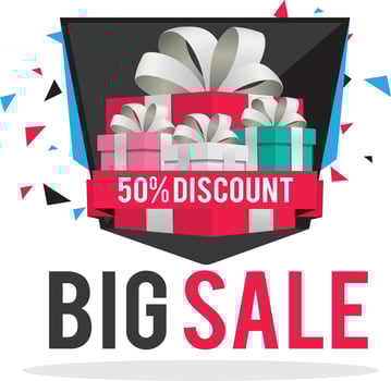 Mega Sale vector design.