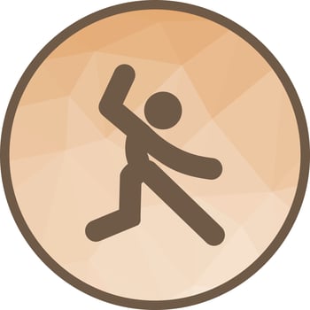 Aerobics II Low Poly Background Icon vector