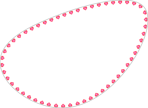 Christmas Heart Garland png