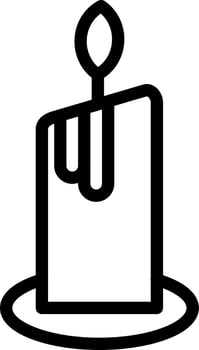 Candle Vector Icon Design
