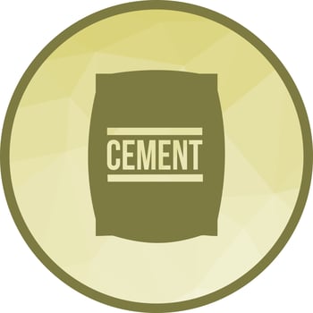 Cement Bag Low Poly Background Icon vector