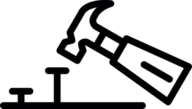 Hammering Vector Icon Design