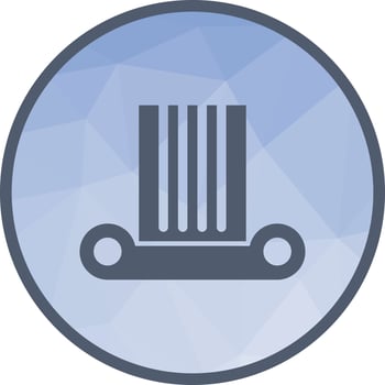 Column Low Poly Background Icon vector
